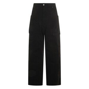 DRKSHDW Men's Relaxed Fit Cargo Pants with Drawstring Waist Men BLACK